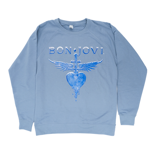 Heart and Dagger Blue Unisex Sweatshirt