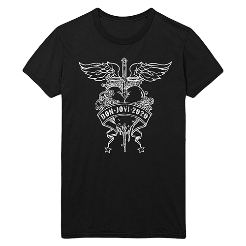 Bon Jovi 2020 Heart & Dagger Tee