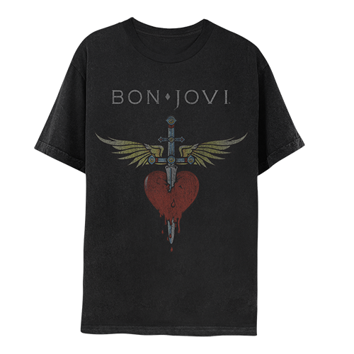 Bon Jovi Classic Heart & Dagger Tee