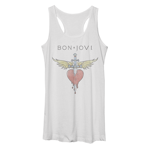 Bon Jovi Classic Heart & Dagger Women's Tank Top