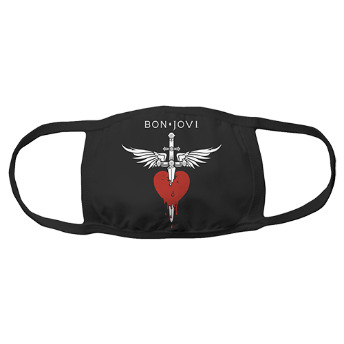 Bon Jovi Heart & Dagger Logo Mask