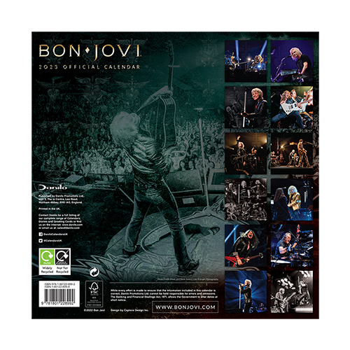 Bon Jovi 2023 Calendar